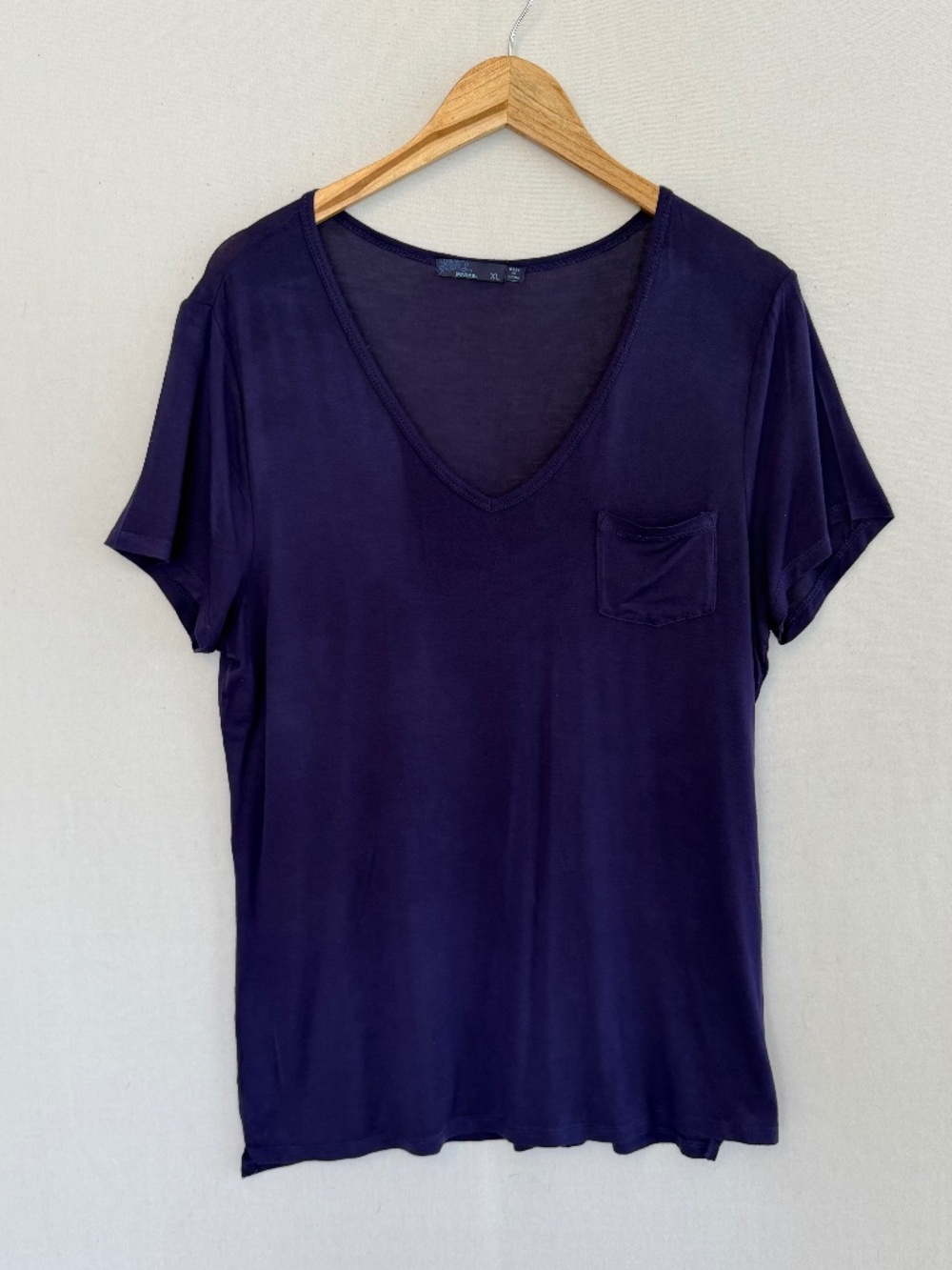 PRANA Women’s XL Purple Modal Short Sleeve V-neck T-Shirt